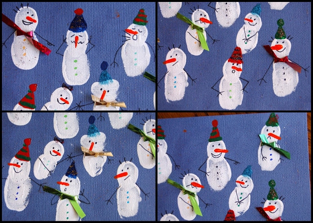 Fingerprint Snowmen