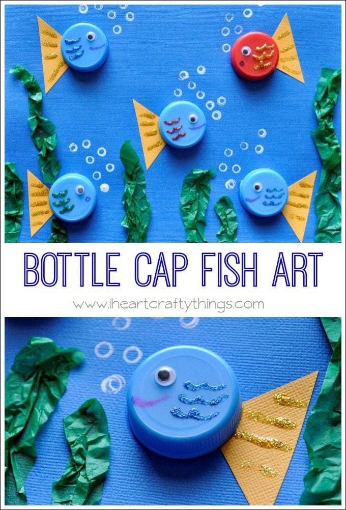BottleCapFishArtPin