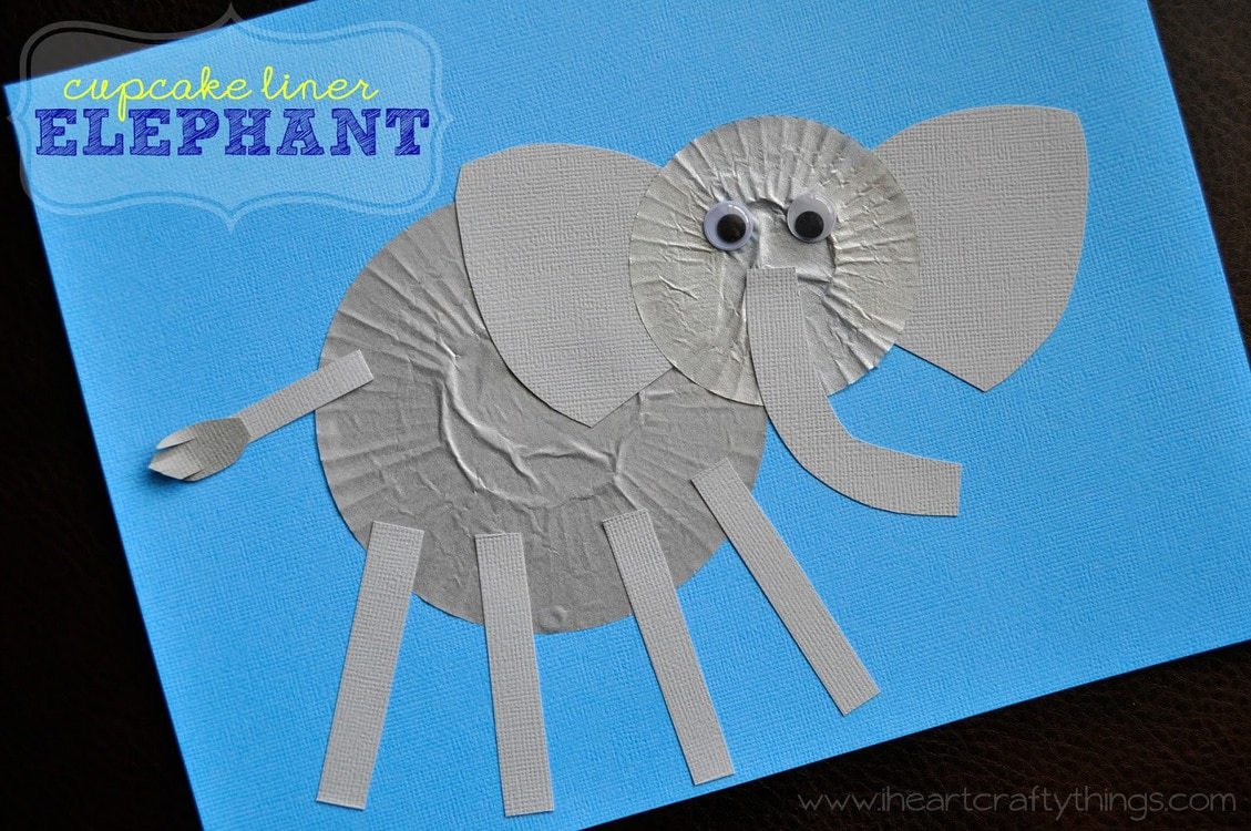 Cupcake Liner Elephant