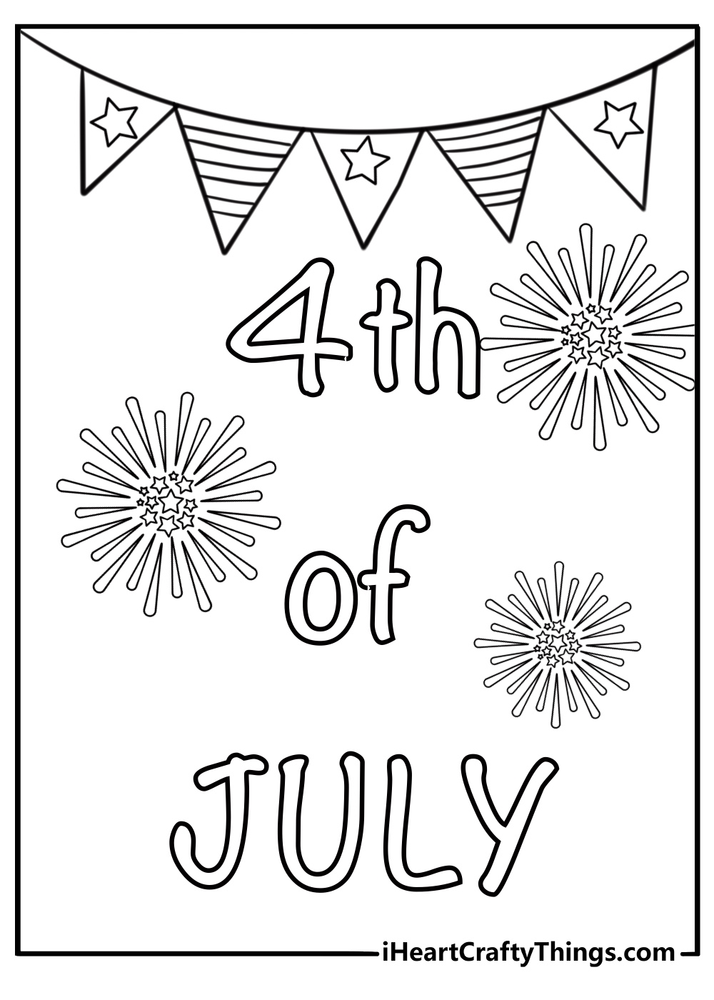 Fourth of July decorations starting to appear printable sheet